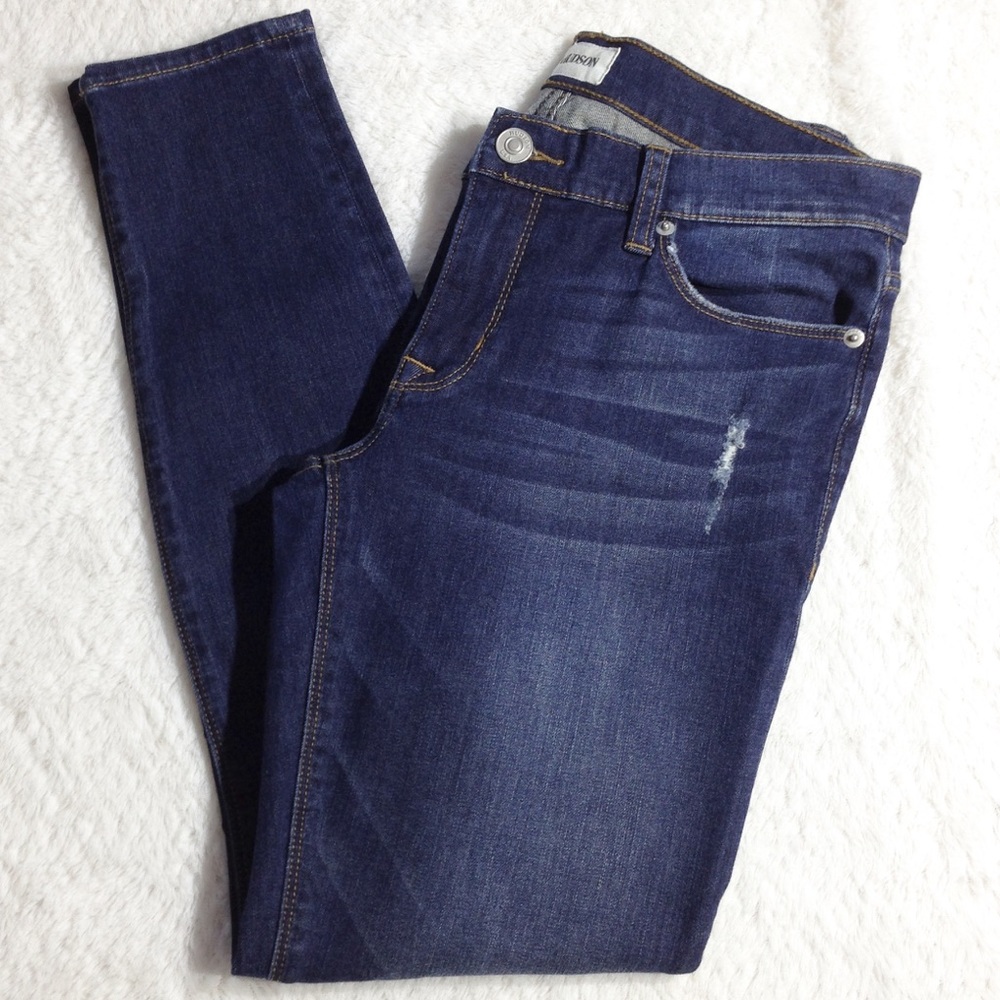 Hudson Krista Distressed Ankle Super Skinny Jeans